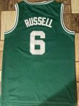 Maillot de Basket #6 Bill Russell 1962-63 Celtics Vintage Vert